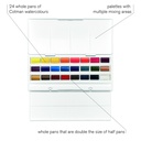 SET DE ACUARELA STUDIO 0390084 COTMAN 24 PASTILLAS - WINSOR & NE
