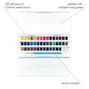 SET DE ACUARELA STUDIO COTMAN 45 PASTILLAS - WINSOR & NE