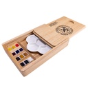 SET DE ACUARELA EN PASTILLA 12 COLORES CAJA DE MADERA - LEFRANC