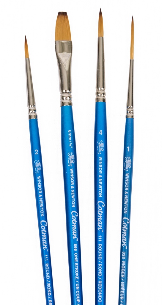 SET DE PINCELES COTMAN CORTOS 4PK - WINSOR & NE