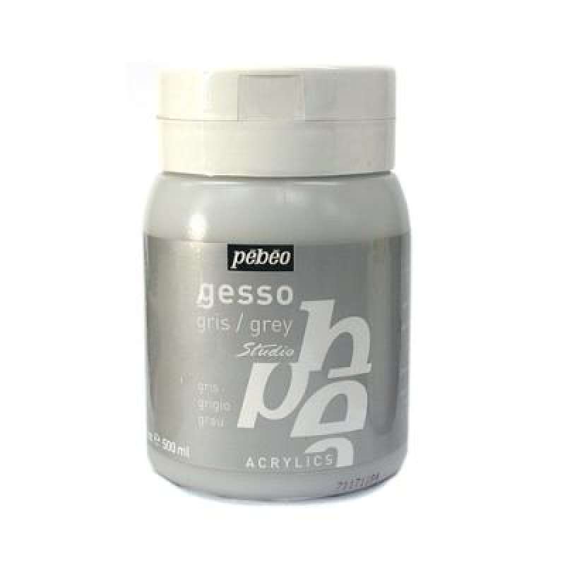 GESSO ACRILICO 500ML GRIS - PEBEO