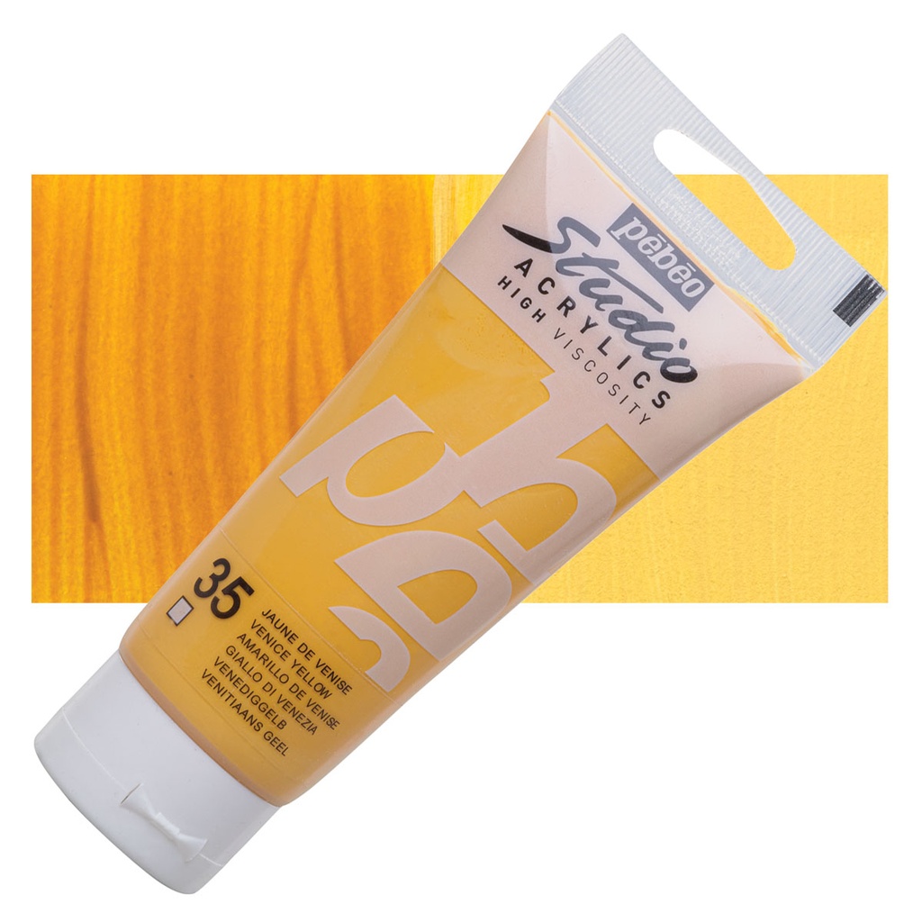 ACRILICO STUDIO 100ML VENIC YELLOW NO.35 - PEBEO