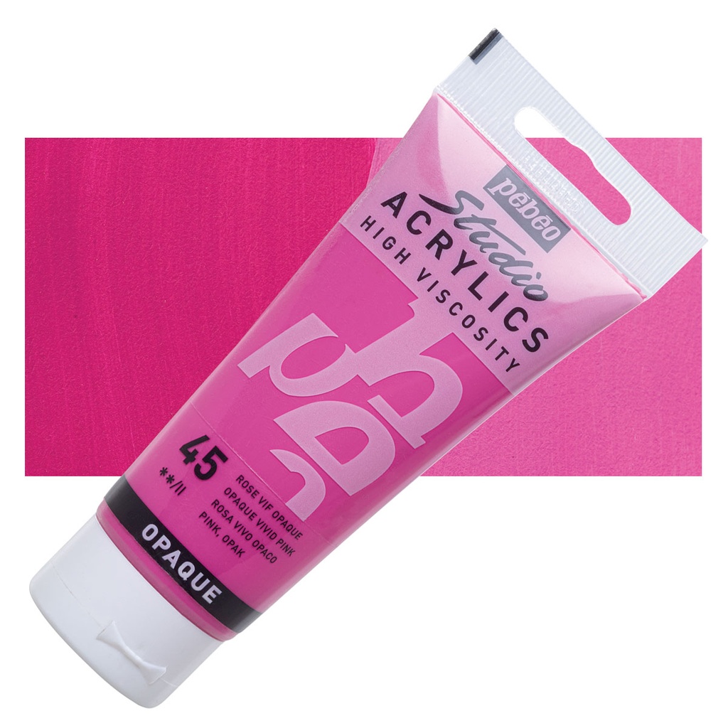 ACRILICO STUDIO 100ML VIVID PINK NO.45 - PEBEO