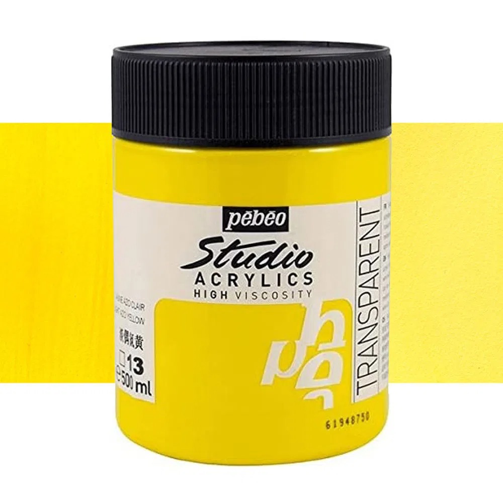 ACRILICO STUDIO 500ML YELLOW AZO NO.13 - PEBEO