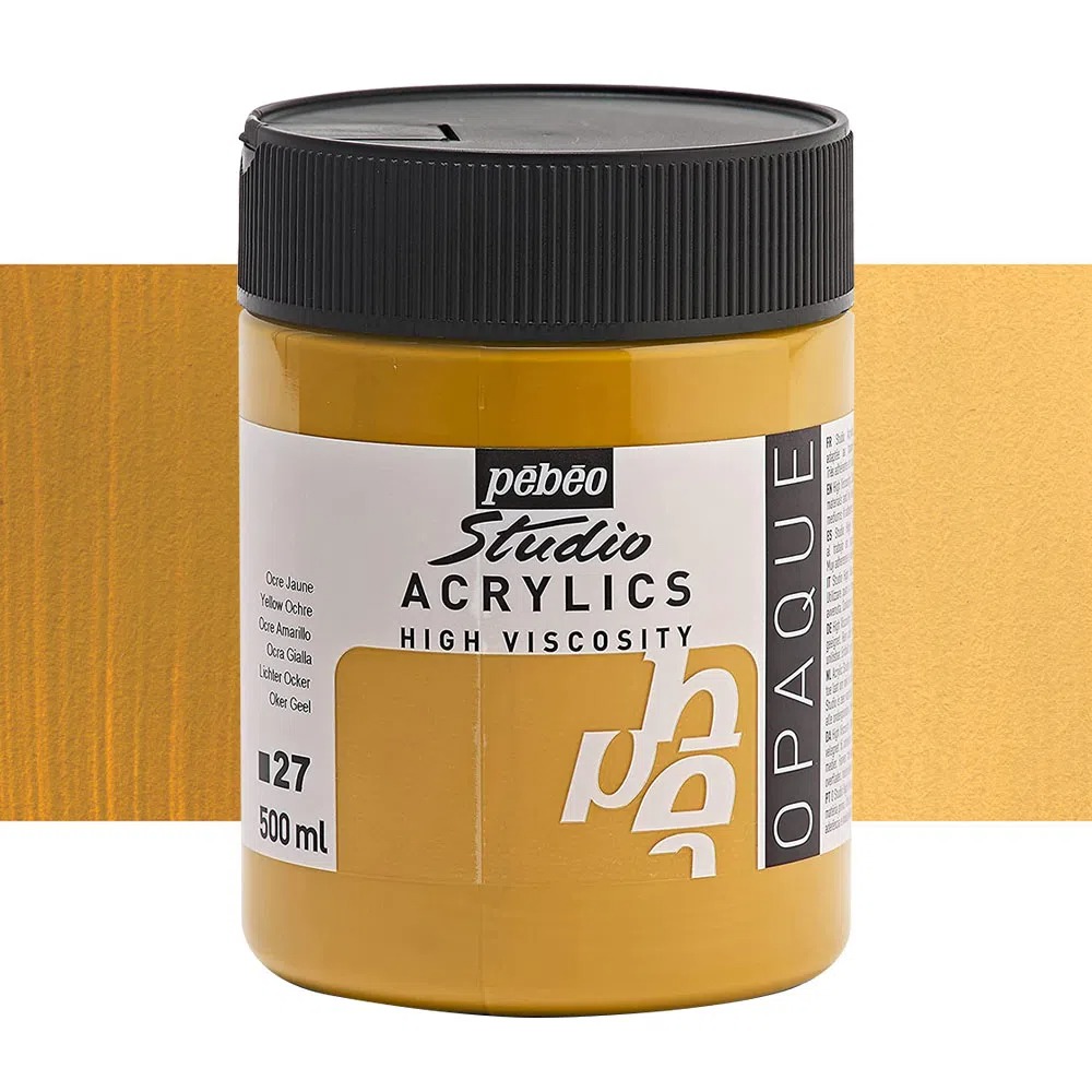 ACRILICO STUDIO 500ML YELLOW OCHRE NO.27 - PEBEO