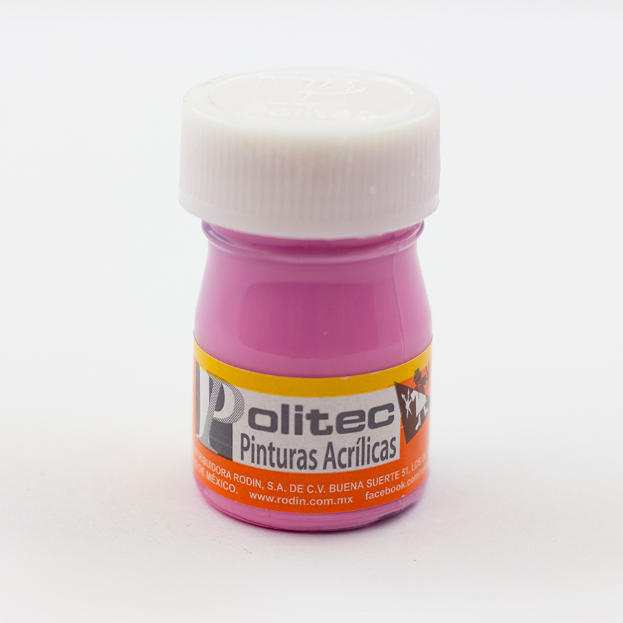 PINTURA ACRILICA 20ML FUSHIA NO.343 - POLITEC
