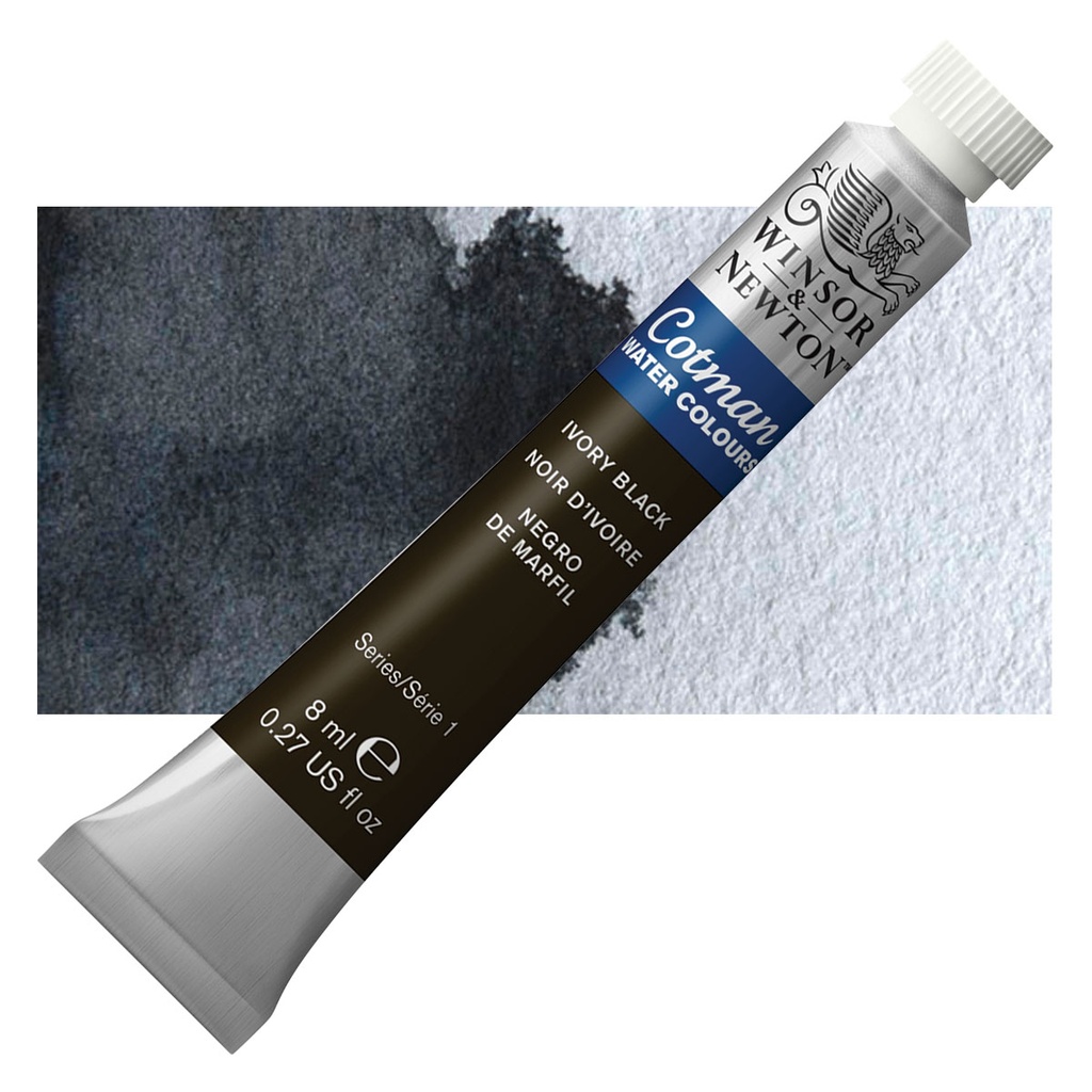 ACUARELA COTMAN 8ML IVORY BLACK 331 - WINSOR & NE