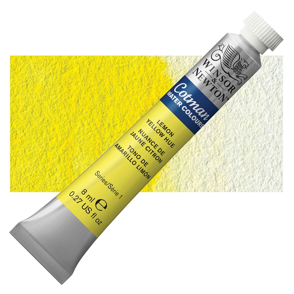 ACUARELA COTMAN 8ML LEMON YELLOW HUE 346 - WINSOR & NE
