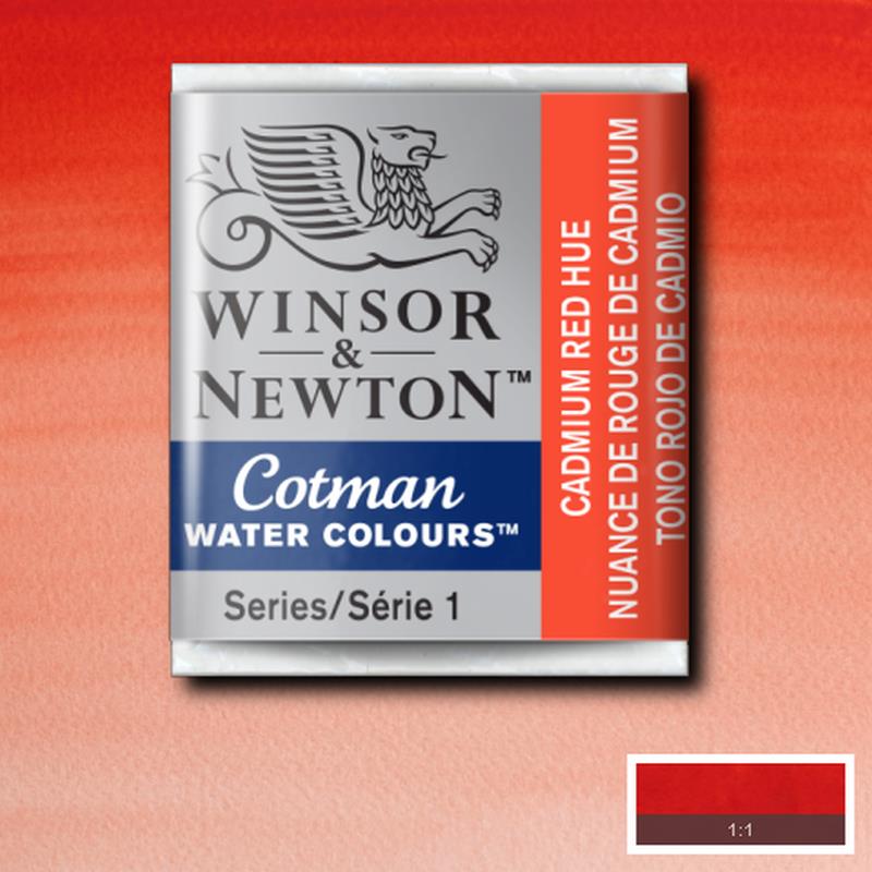 ACUARELA COTMAN EN PASTILLA CADMIUM RED HUE 0301095 - WINSOR & NE