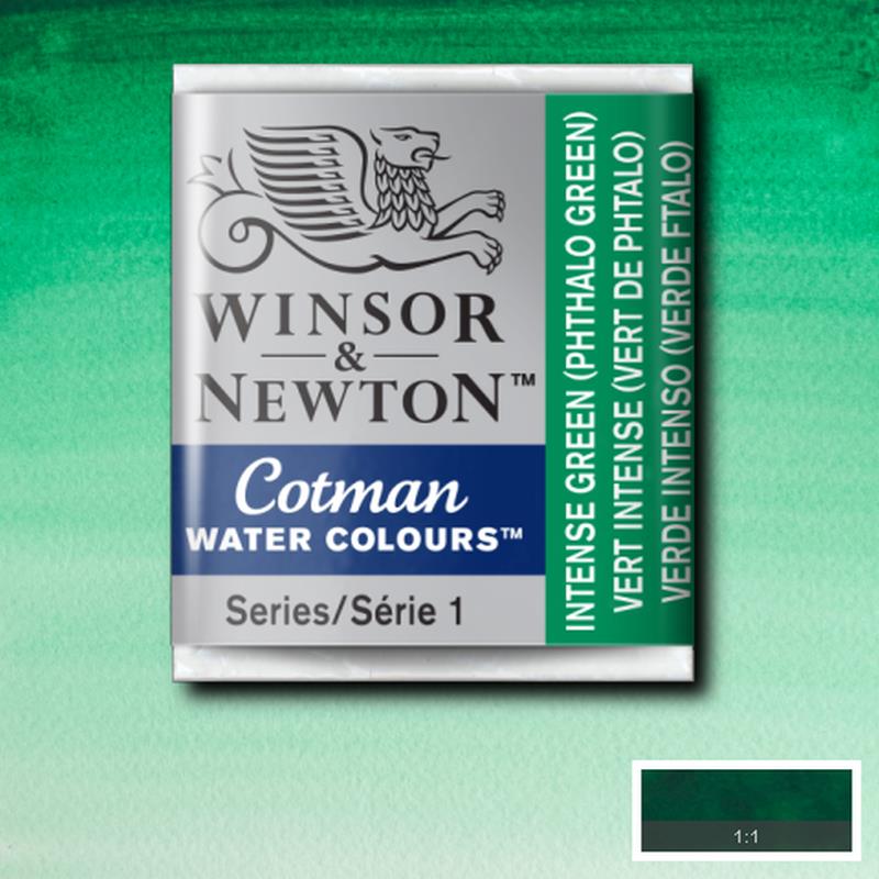 ACUARELA COTMAN EN PASTILLA INTENSE GREEN 0301329 - WINSOR & NE