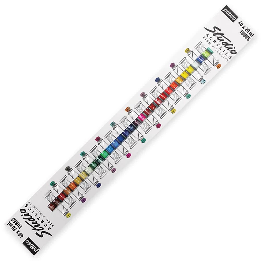 SET DE ACRILICO STUDIO 40TUBOS X 20ML - PEBEO