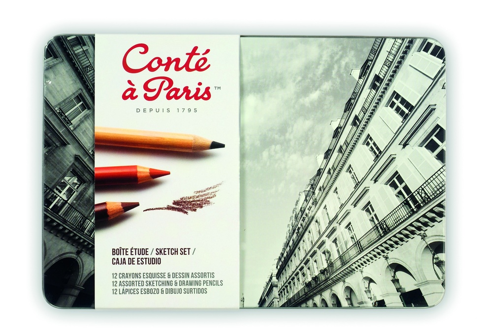 SET DE LAPIZ P/DIBUJO CONTE - CONTE