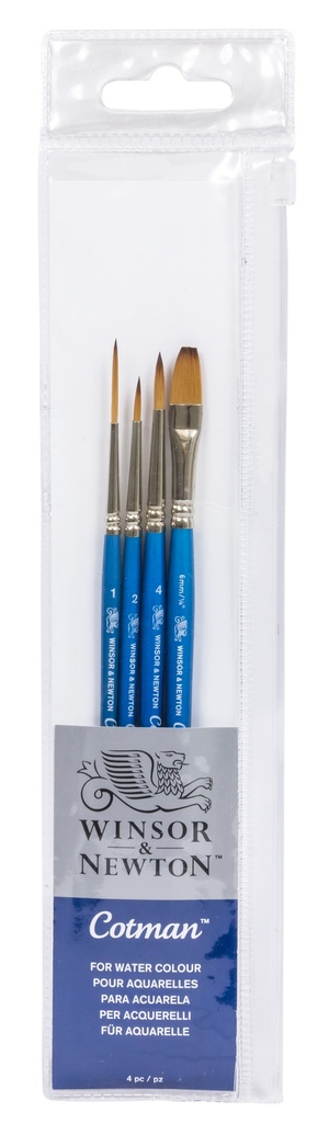 SET DE PINCELES COTMAN CORTOS 4PK - WINSOR & NE