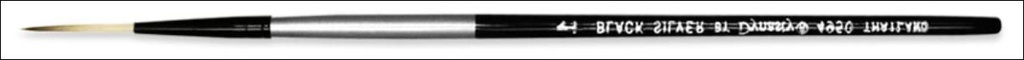 PINCEL NO.6 BLACK SILVER LINER 4950 - DYNASTY