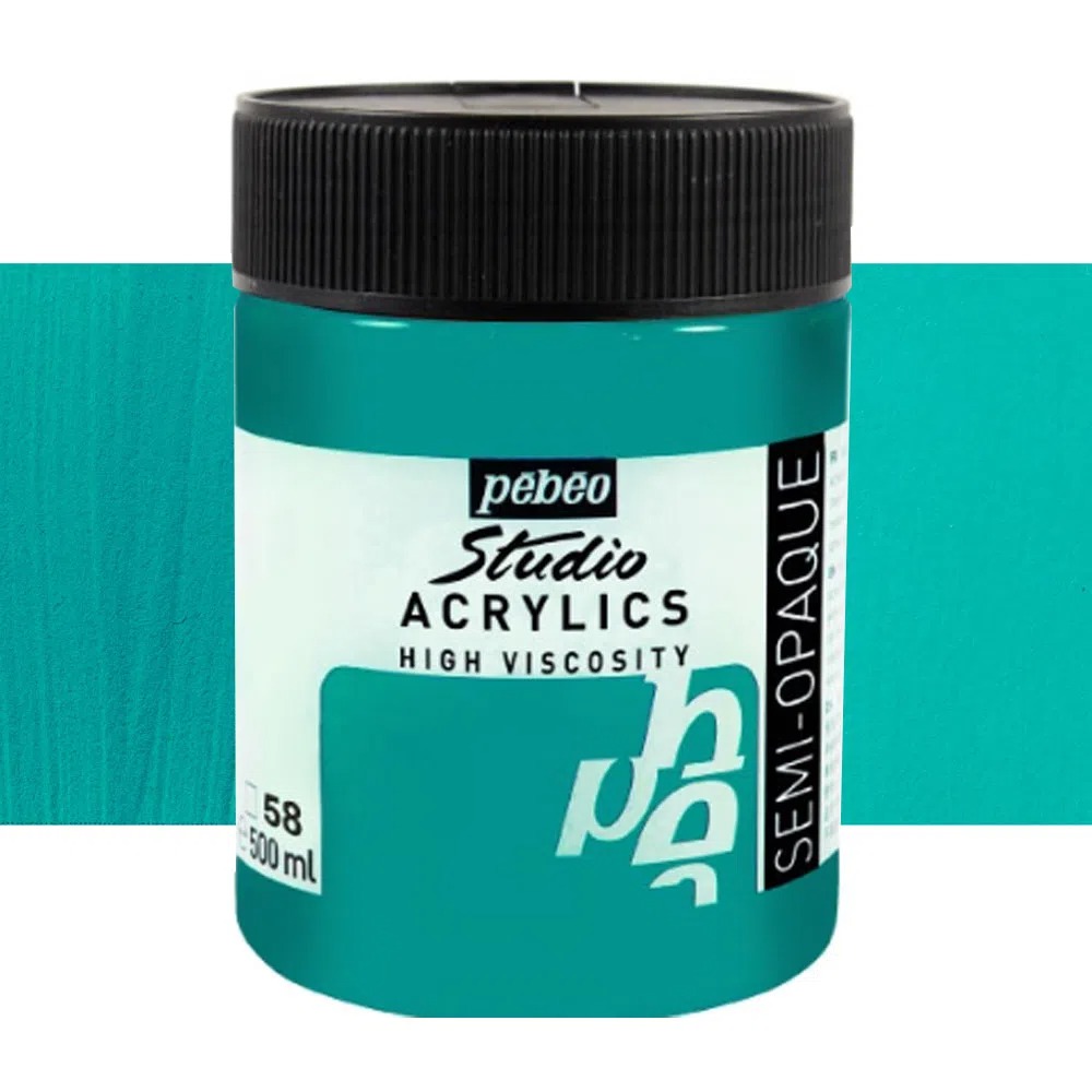 ACRILICO STUDIO 500ML TURQUOISE GREEN NO.58 - PEBEO