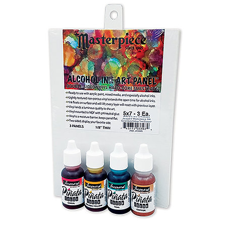 SET DE TINTAS BASE ALCOHOL 4COLORES 5 PANELS PIÑATA - JACQUARD