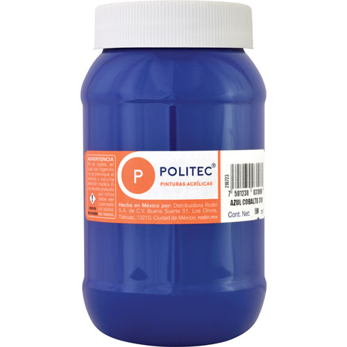 PINTURA ACRILICA 500ML AZUL COBALTO NO.310 - POLITEC