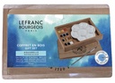 EN PASTILLA 12 COLORES CAJA DE MADERA - LEFRANC