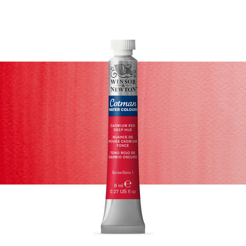 ACUARELA COTMAN 8ML CADMIUM RED DEEP HUE - WINSOR & NE