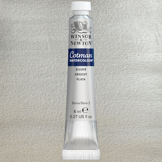 ACUARELA COTMAN 8ML SILVER - WINSOR & NE