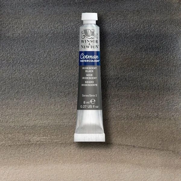 ACUARELA COTMAN 8ML IRIDESCENT BLACK - WINSOR & NE