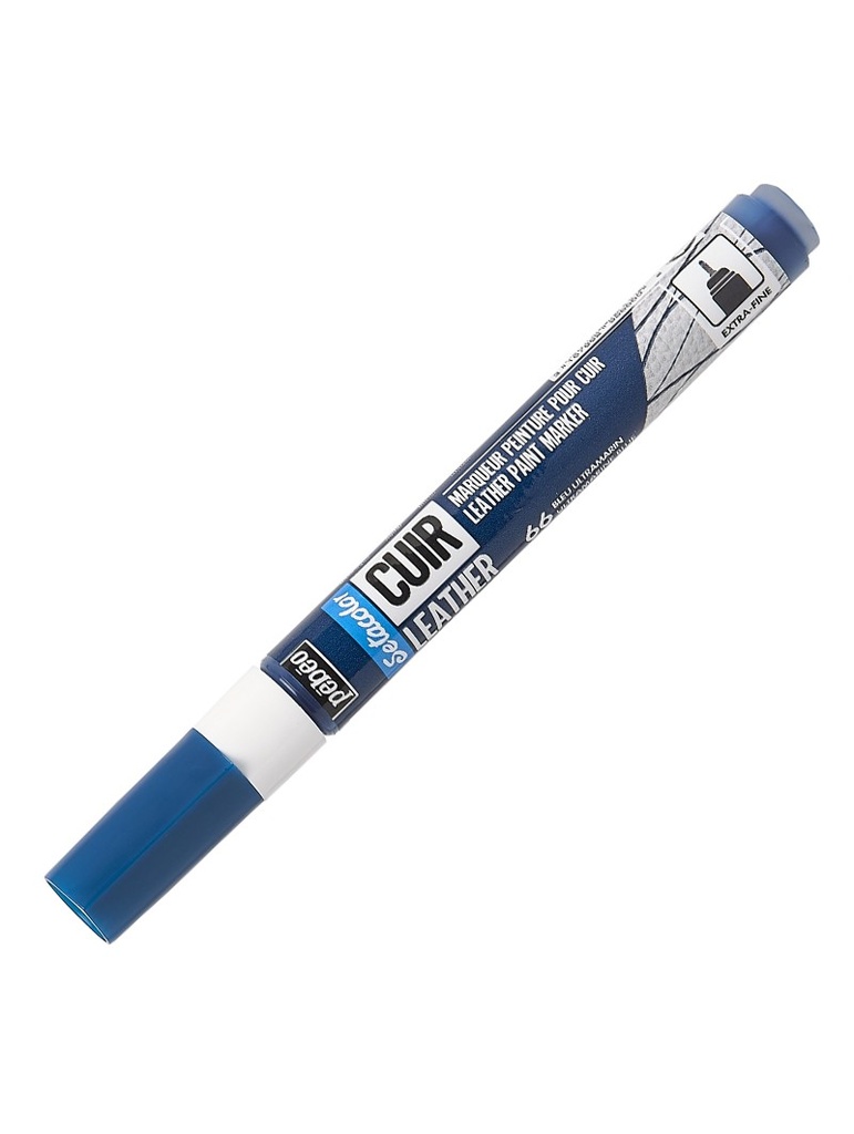MARCADOR P/CUERO AZUL ULTRAMAR SETA - PEBEO