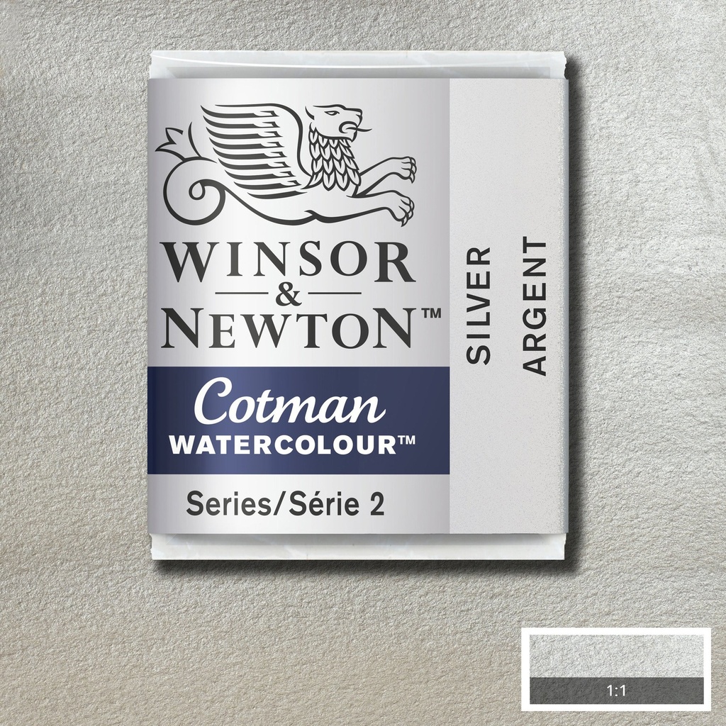 ACUARELA COTMAN EN PASTILLA SILVER - WINSOR & NE