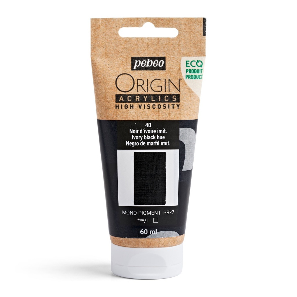 ACRILICO ORIGIN 60ML IVORY BLACK