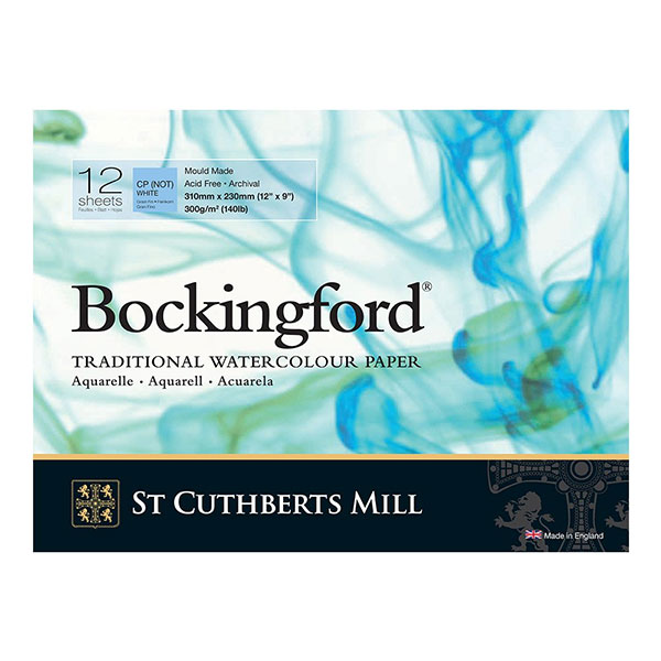 BLOCK ACUARELA 12X16" 12H CP/NOT BOCKINGFORD 140LB - SAUNDERS