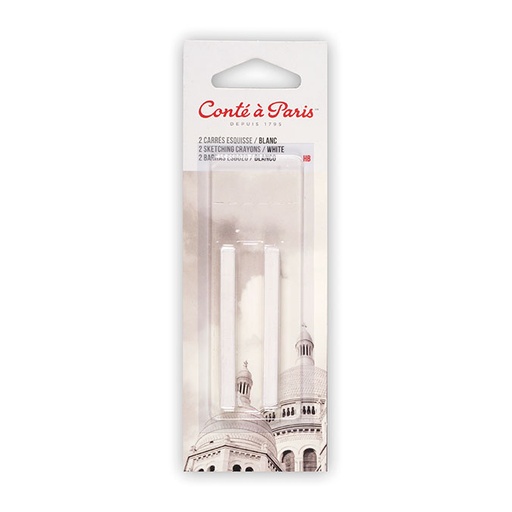 [079946023572] CRAYON PASTEL BLANCO X2 HB - CONTE