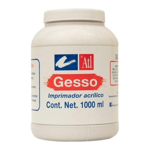[7501139120742] GESSO ACRILICO ATL 1000ML - ATL