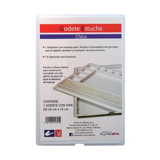 [7501139117919] PALETA PLASTICA CON TAPA 24X16CMS - ATL