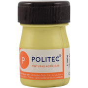 [7501230051815] PINTURA ACRILICA 20ML AMARILLO NACARADO NO.518 - POLITEC