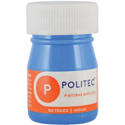 [7501230031312] PINTURA ACRILICA 20ML AZUL CELESTE NO.313 - POLITEC