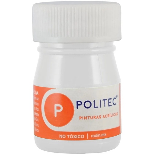 [7501230030117] PINTURA ACRILICA 20ML BLANCO NO.301 - POLITEC