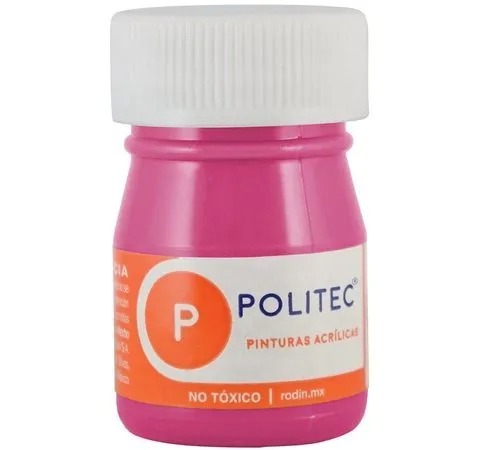 [7501230032319] PINTURA ACRILICA 20ML CARMIN CLARO NO.323 - POLITEC