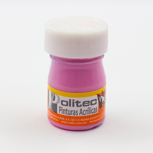 [7501230034313] PINTURA ACRILICA 20ML FUSHIA NO.343 - POLITEC