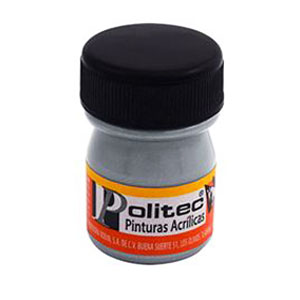 [7501230051716] PINTURA ACRILICA 20ML GRIS NACARADO NO.517 - POLITEC