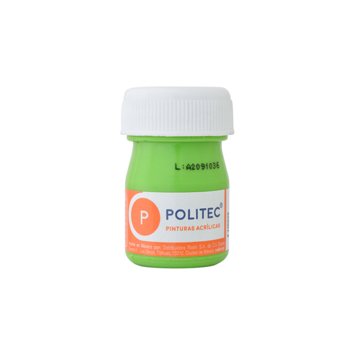 [7501230034511] PINTURA ACRILICA 20ML LIMA NO.345 - POLITEC