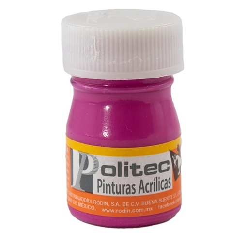 [7501230034214] PINTURA ACRILICA 20ML MAGENTA NO.342 - POLITEC