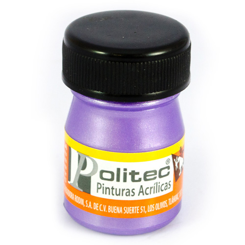 [7501230053413] PINTURA ACRILICA 20ML MORADO NACARADO NO.534 - POLITEC
