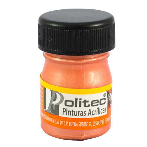 [7501230050818] PINTURA ACRILICA 20ML NARANJA NACARADO NO.508 - POLITEC