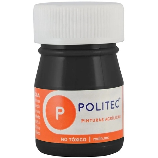 [7501230030216] PINTURA ACRILICA 20ML NEGRO NO.302 - POLITEC