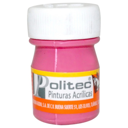 [7501230033712] PINTURA ACRILICA 20ML ROSA MEXICANO NO.337 - POLITEC