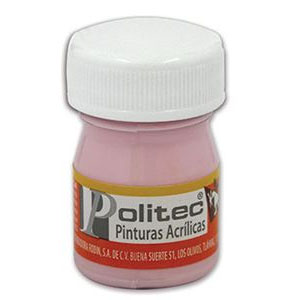 [7501230032616] PINTURA ACRILICA 20ML ROSA PASTEL NO.326 - POLITEC