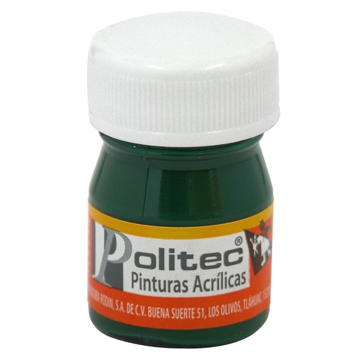 [7501230033613] PINTURA ACRILICA 20ML VERDE OLIVO NO.336 - POLITEC
