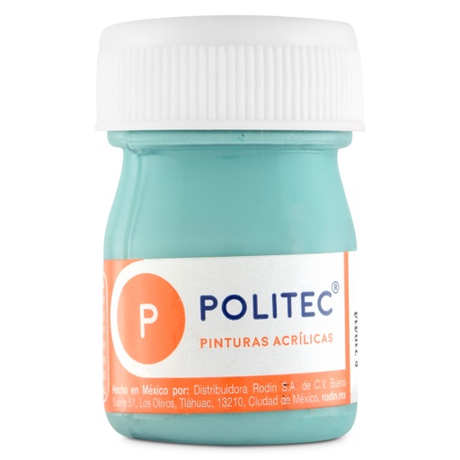 [7501230033316] PINTURA ACRILICA 20ML VERDE PALIDO NO.333 - POLITEC