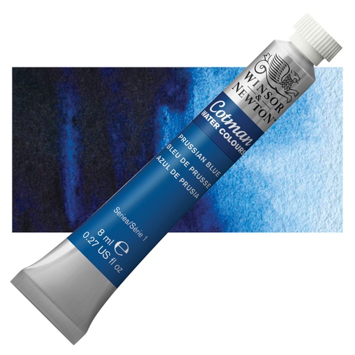 [094376902198] ACUARELA COTMAN 8ML PRUSSIAN BLUE 538 - WINSOR & NE
