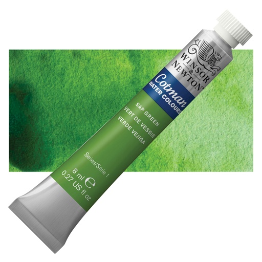 [884955085127] ACUARELA COTMAN 8ML SAP GREEN 599 - WINSOR & NE
