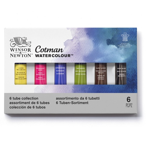 [5012572005746] SET DE ACUARELA COTMAN 6X8ML 0390377 - WINSOR & NE